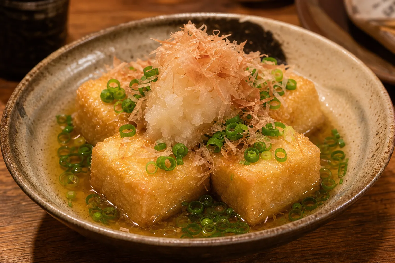 Agedashi-dofu (揚げ出し豆腐)
