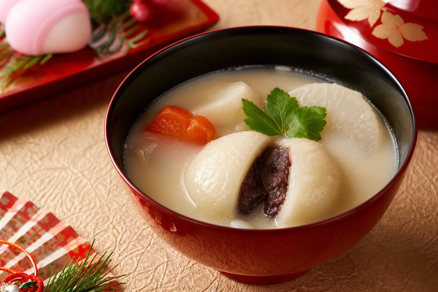 An-mochi Zoni (あん餅雑煮)