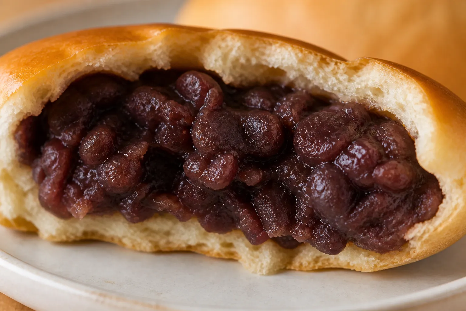 Close-up of Anpan