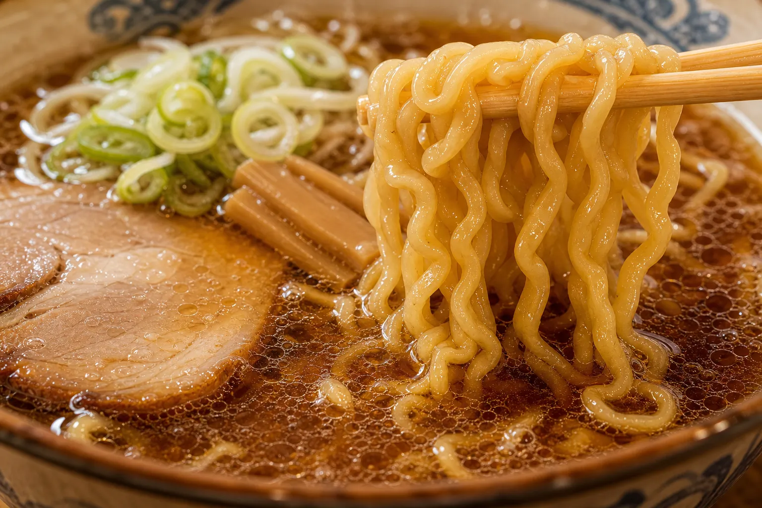 Close-up of Asahikawa Ramen