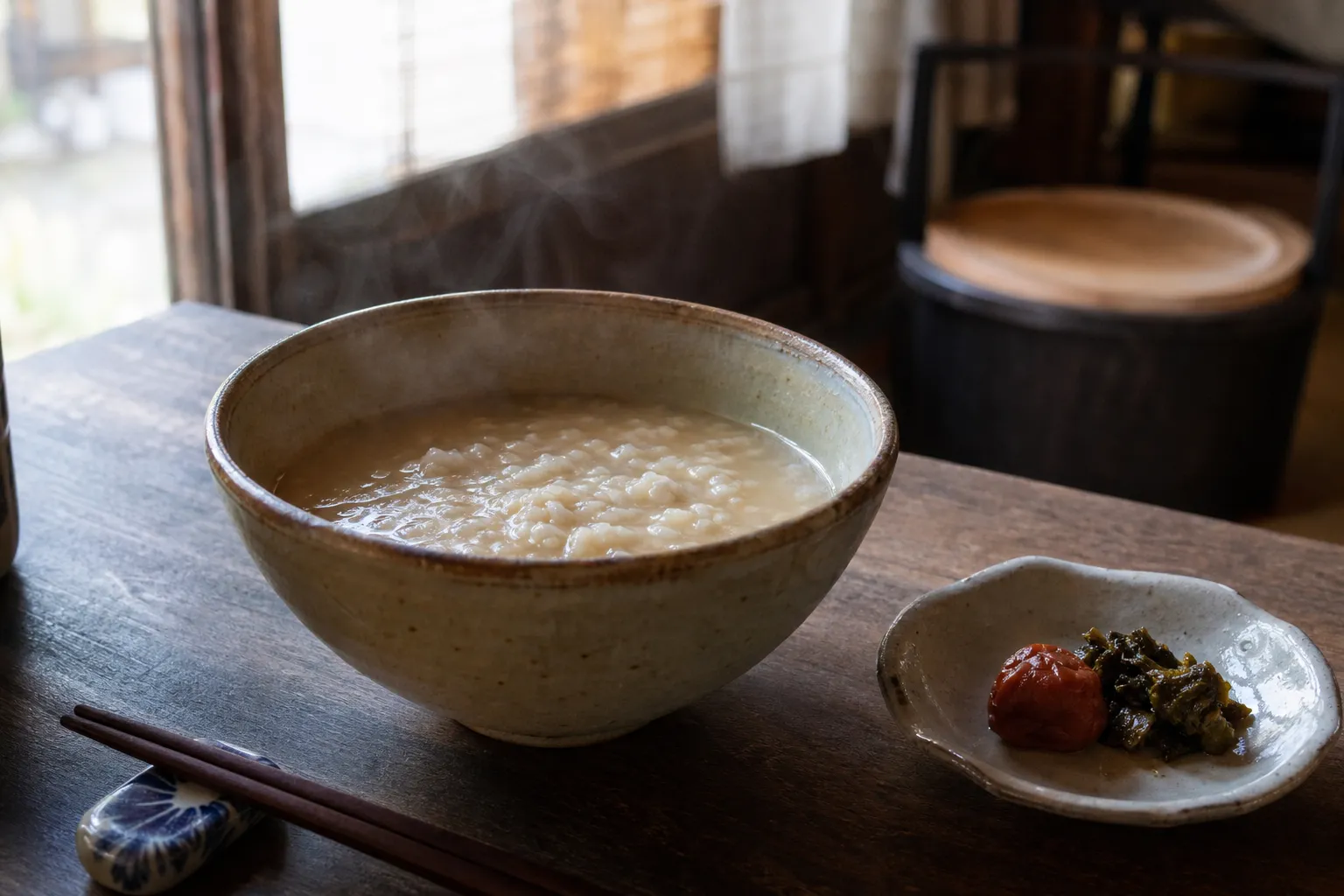 Chagayu served in a typical setting