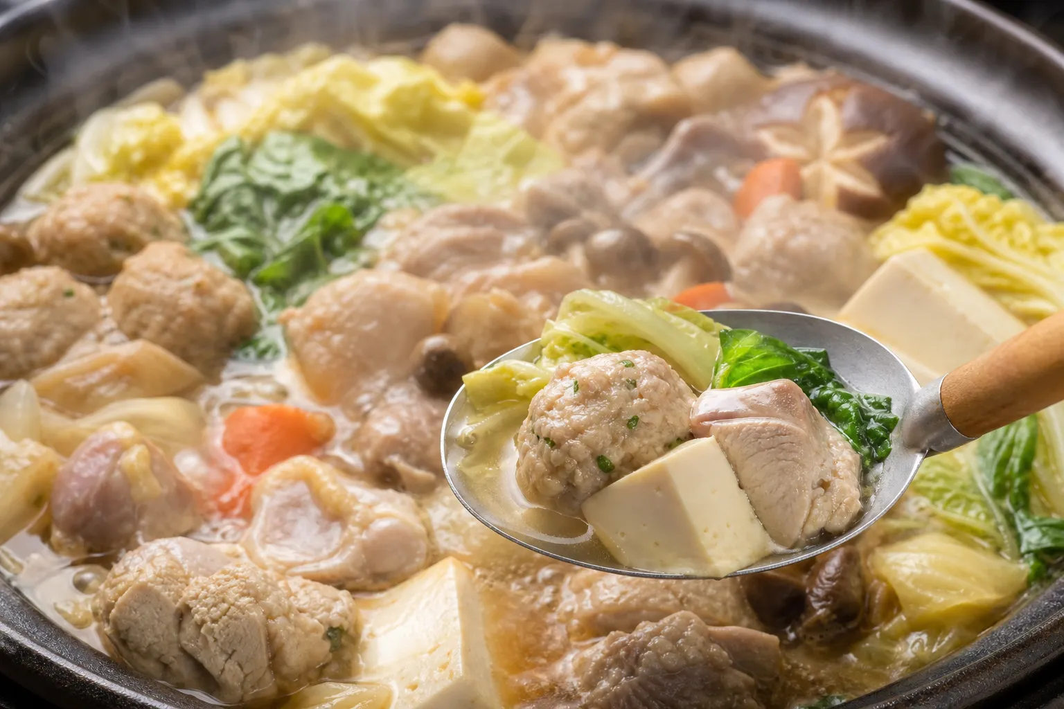 Close-up of Chanko-nabe