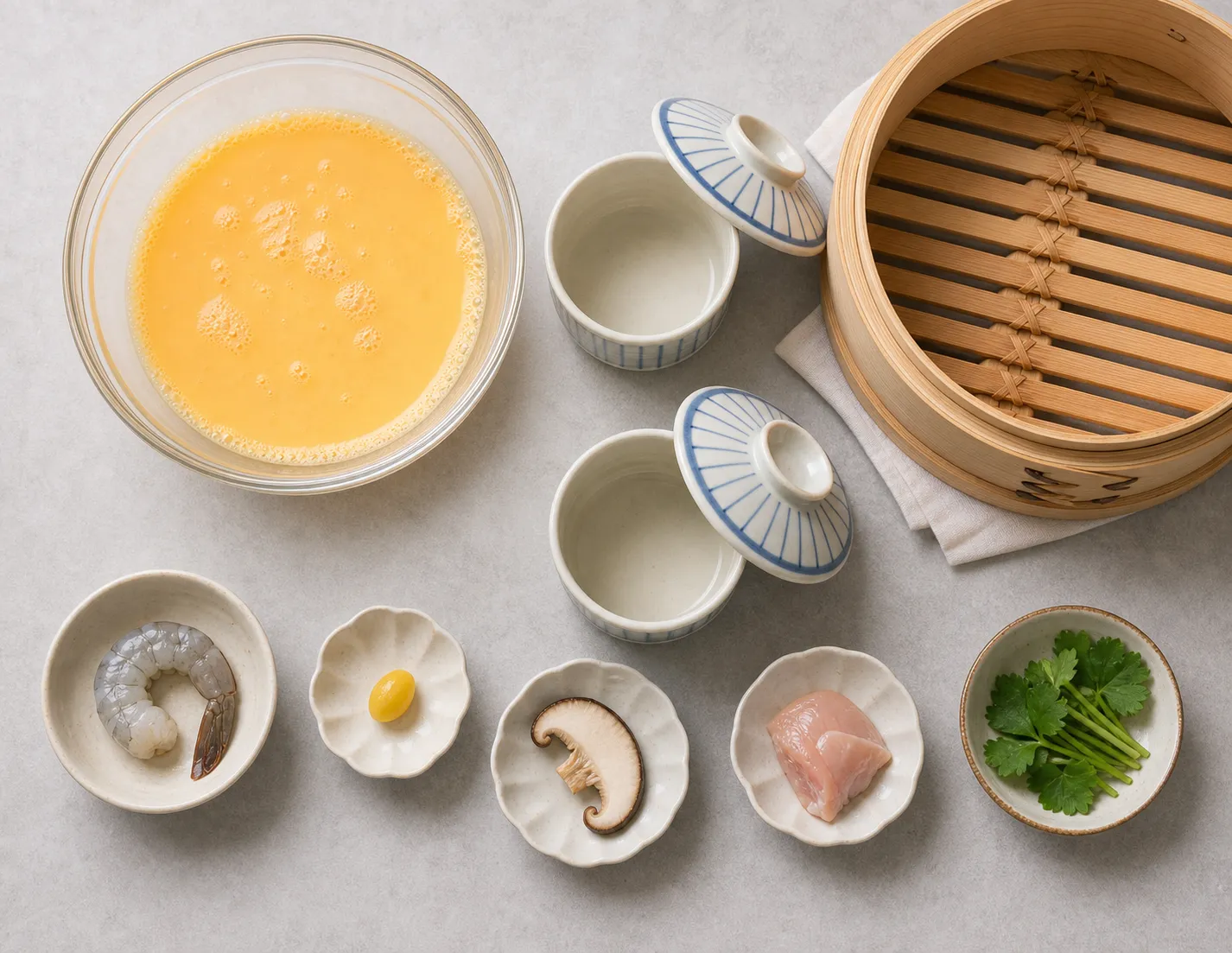 The ingredients and making of Chawanmushi