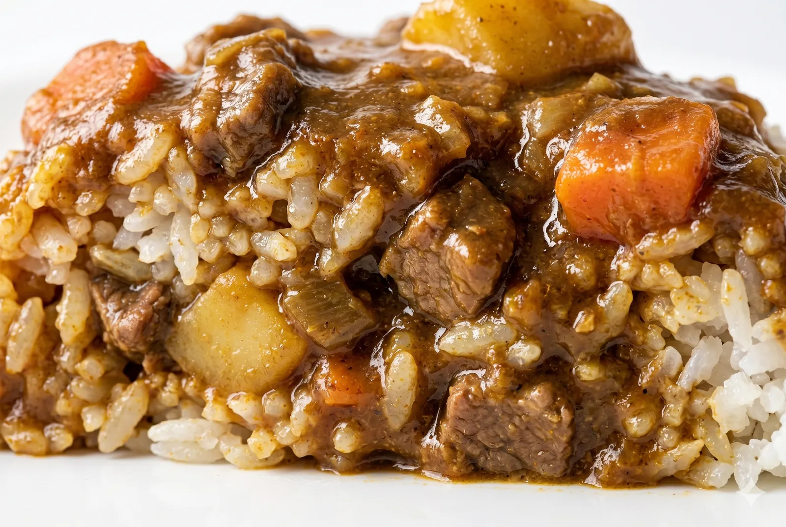 Close-up of Curry Rice