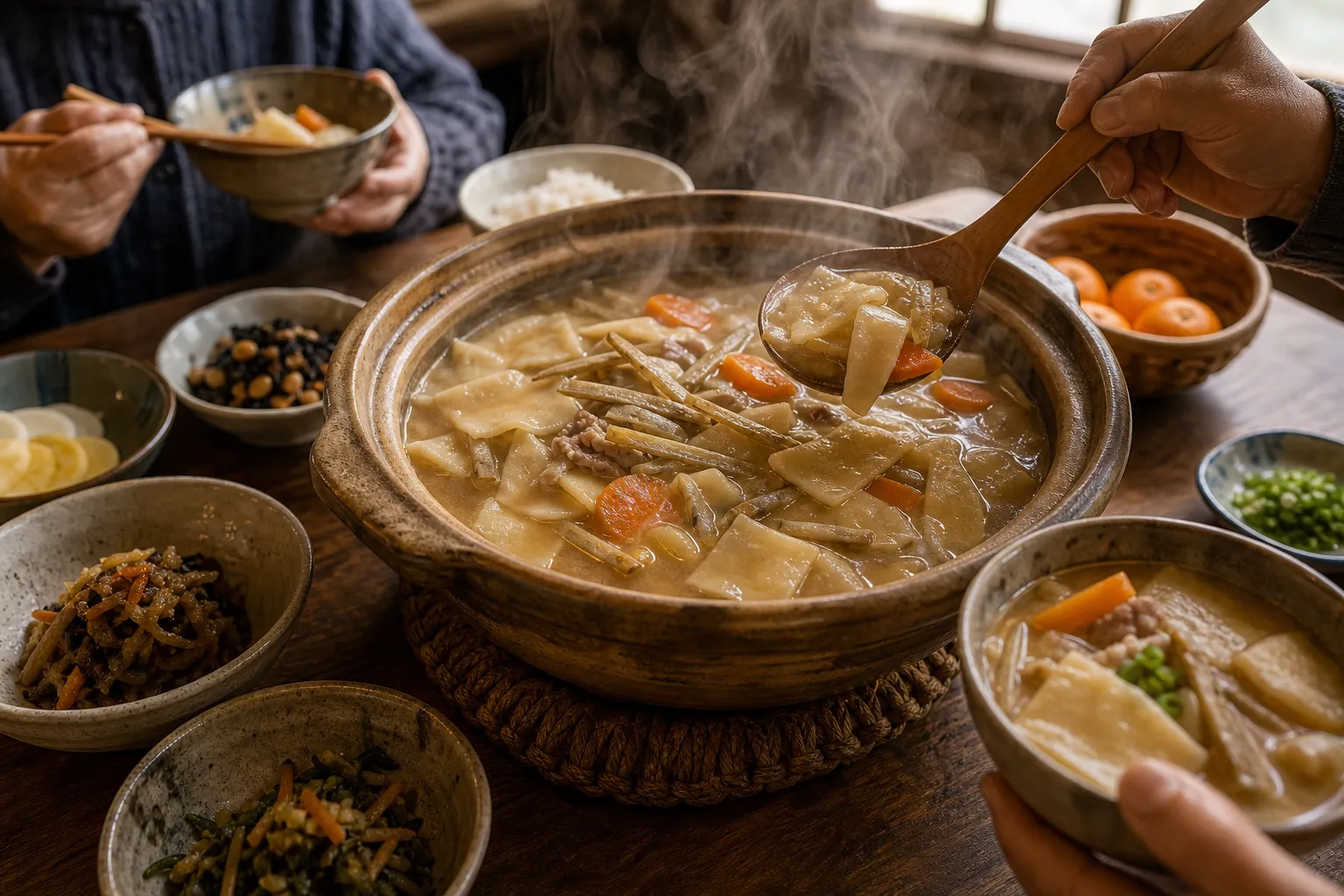 Dagojiru served in a typical setting