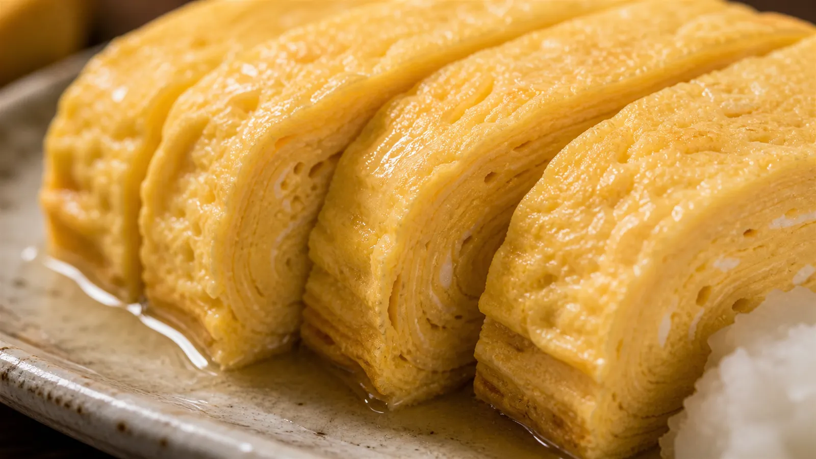 Close-up of Dashimaki-tamago