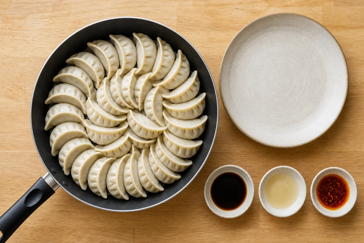 The ingredients and making of Enban Gyoza