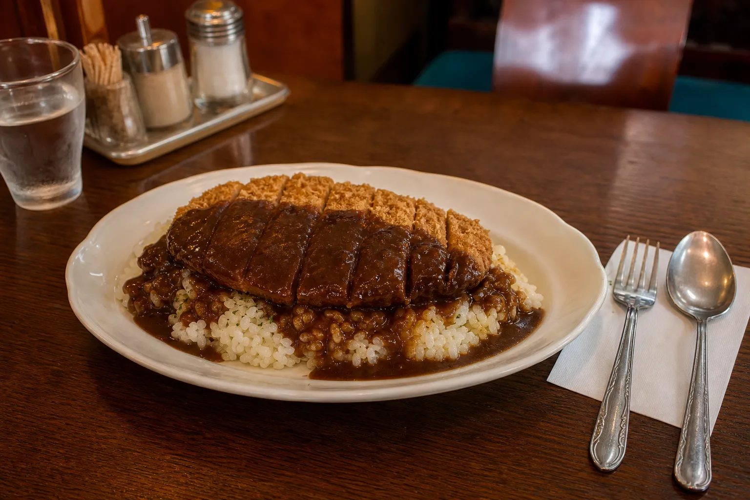 Escalope served in a typical setting