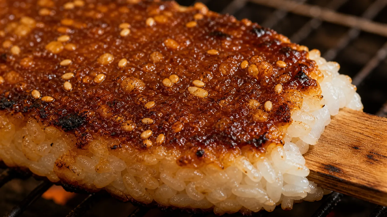 Close-up of Gohei-mochi