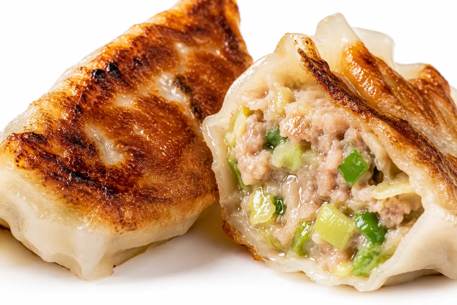 Close-up of Gyoza