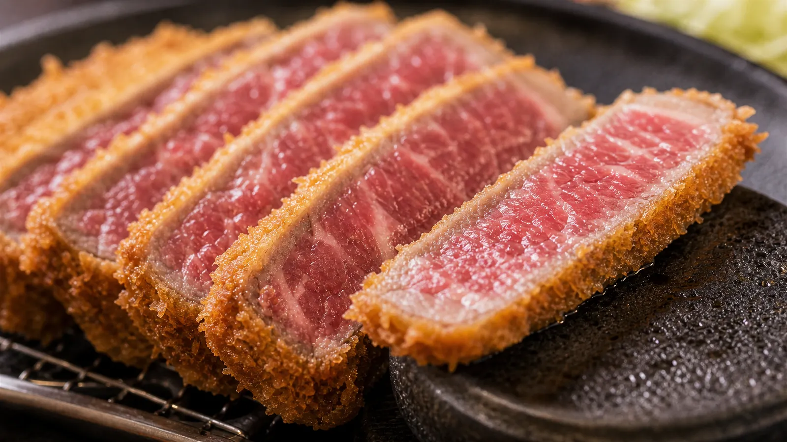 Close-up of Gyukatsu