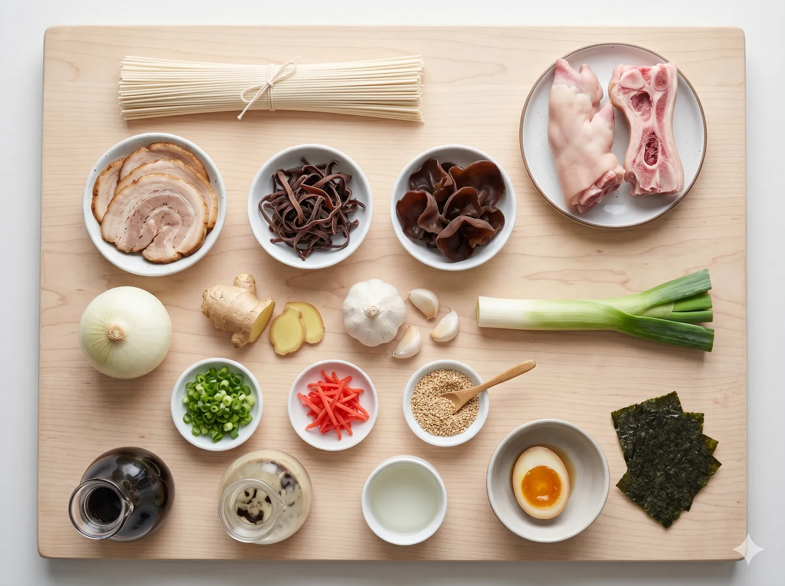 The ingredients and making of Hakata Ramen