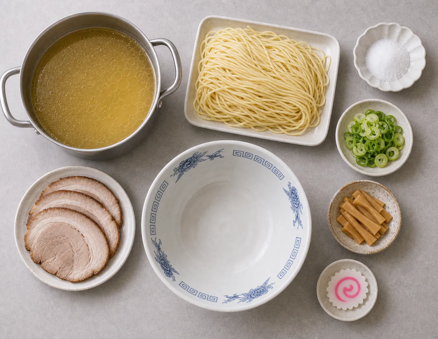 The ingredients and making of Hakodate Shio Ramen