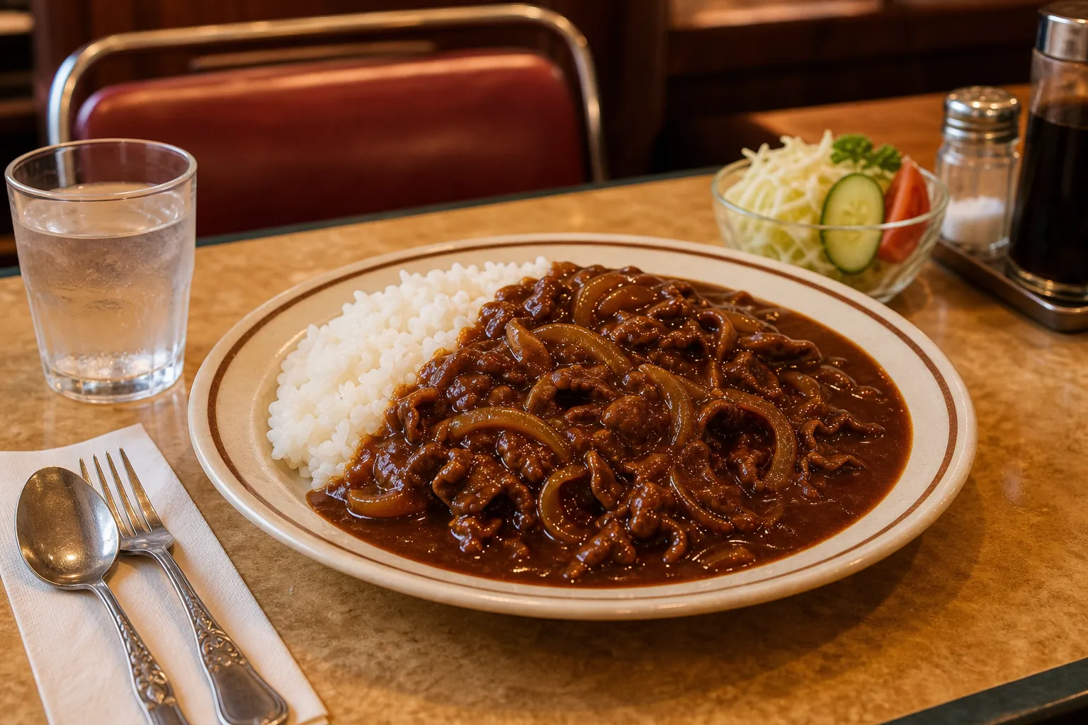 Hayashi Rice served in a typical setting