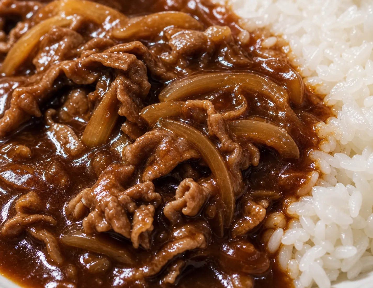Close-up of Hayashi Rice