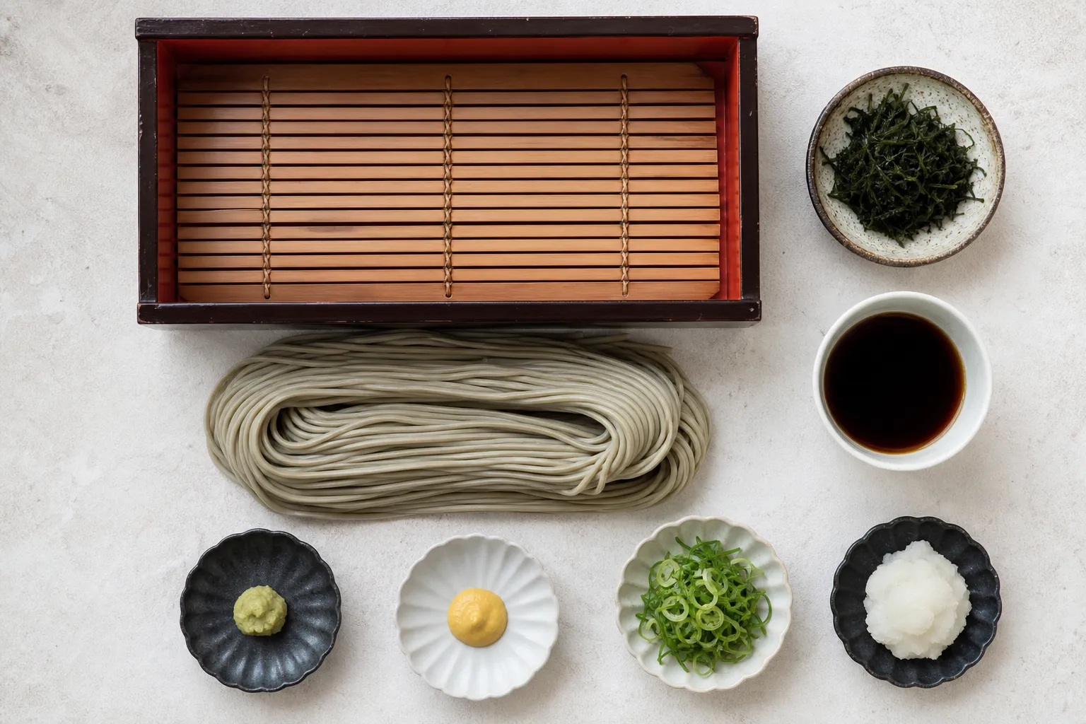 The ingredients and making of hegi soba
