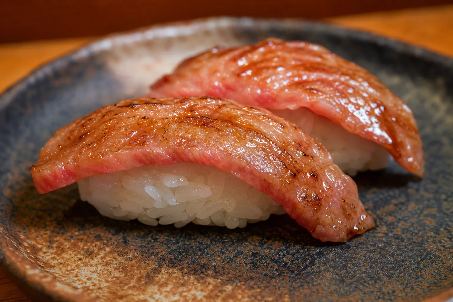 Close-up of Hida Beef