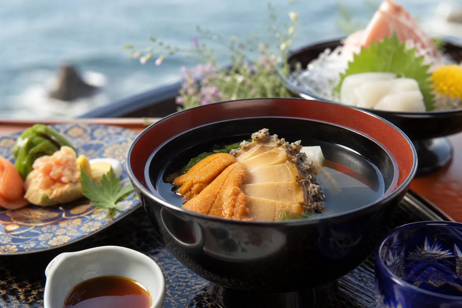Ichigo-ni served in a typical setting