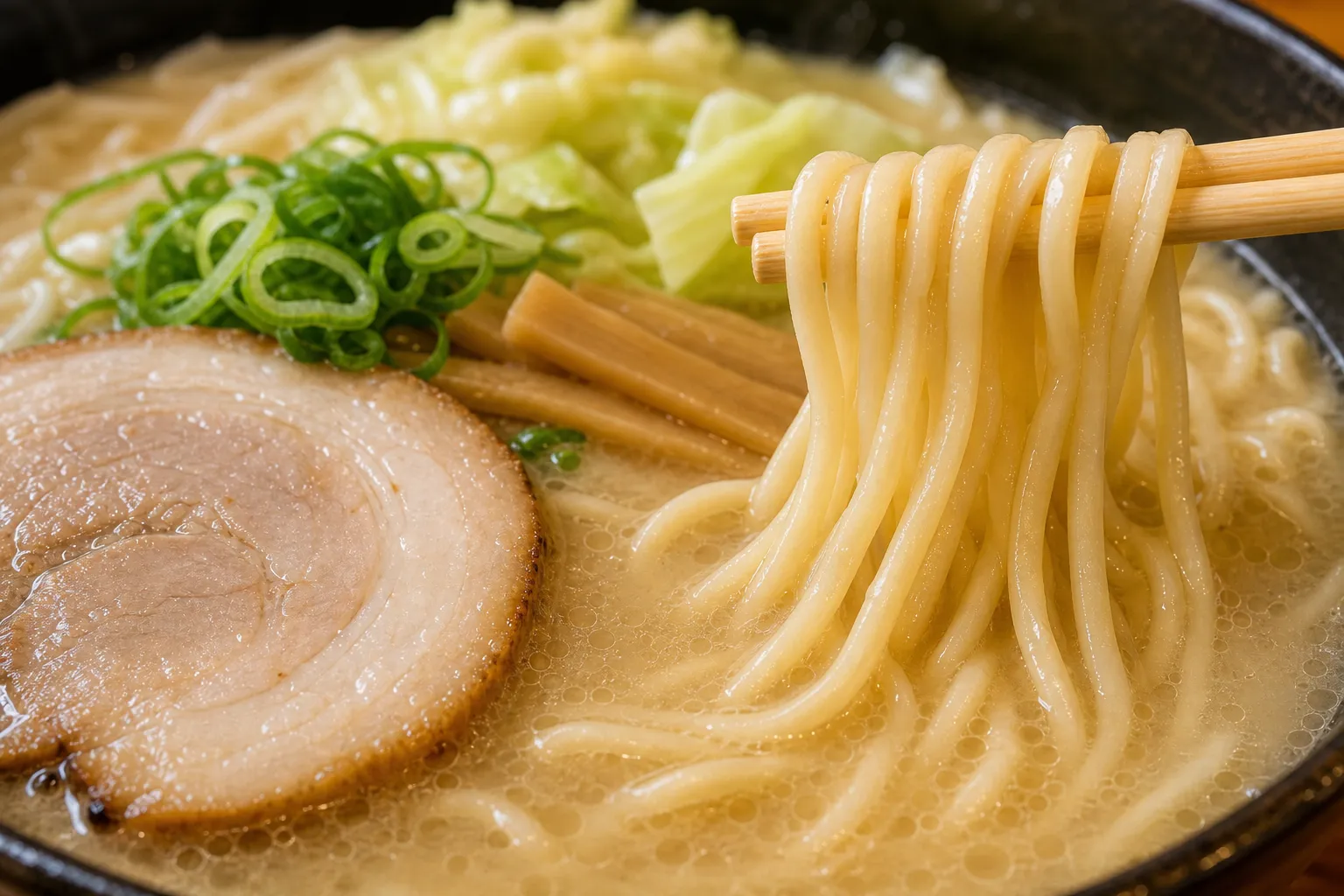 Close-up of Kagoshima Ramen
