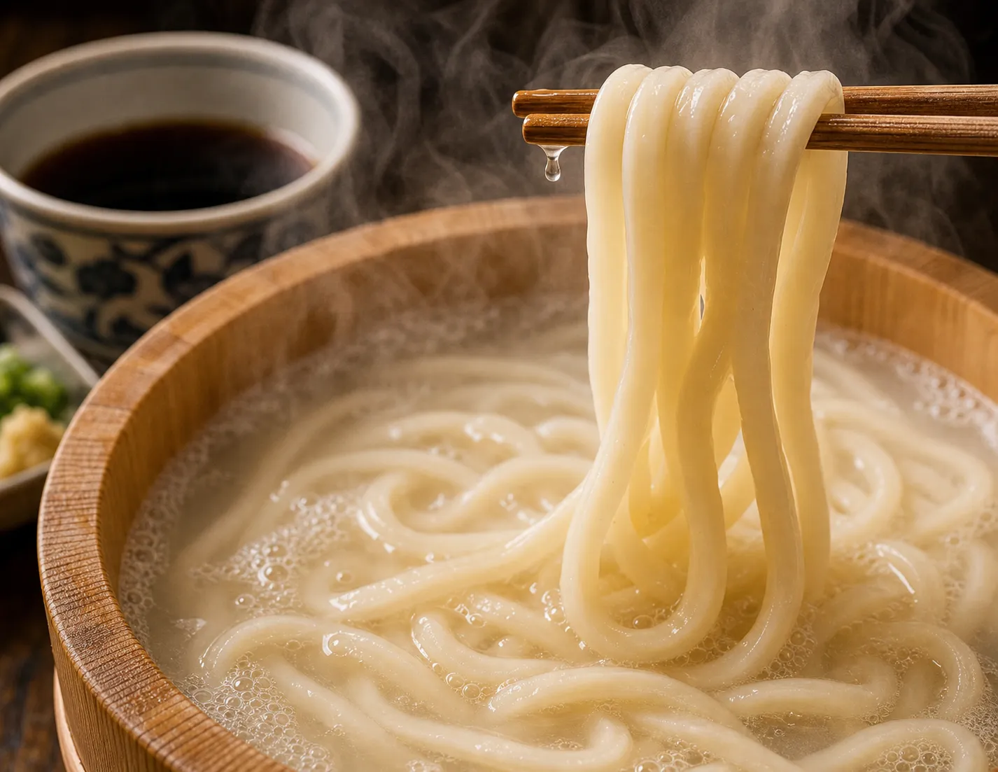 Close-up of Kamaage Udon