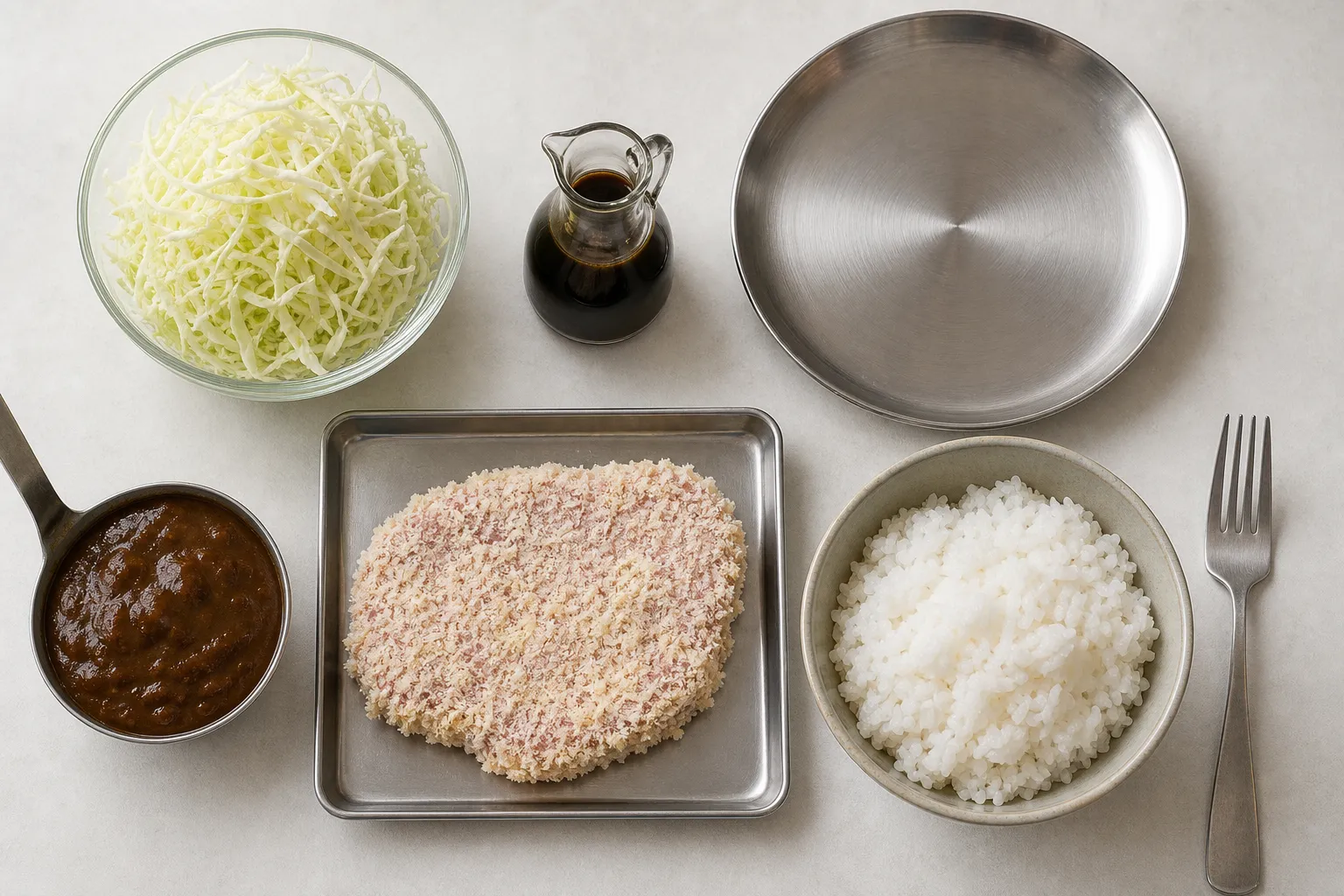 The components of a Kanazawa curry plate