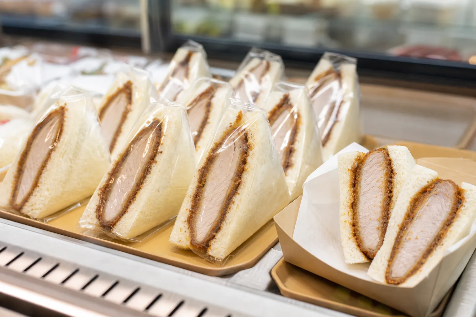 Katsu Sando served in a typical setting