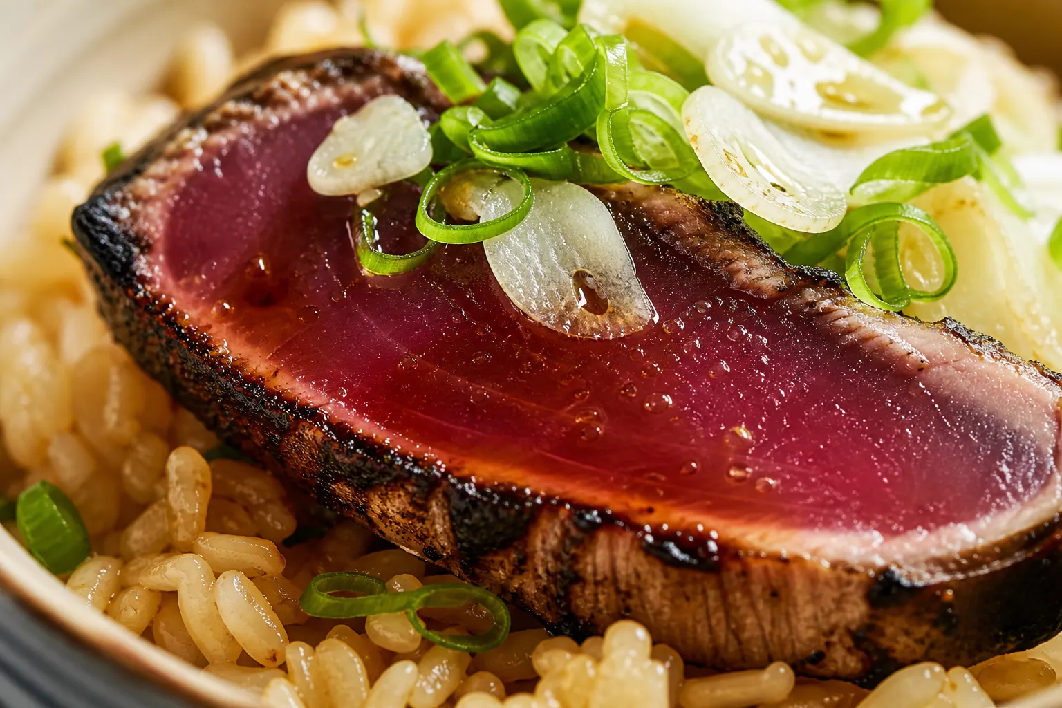 Close-up of Katsuo-meshi