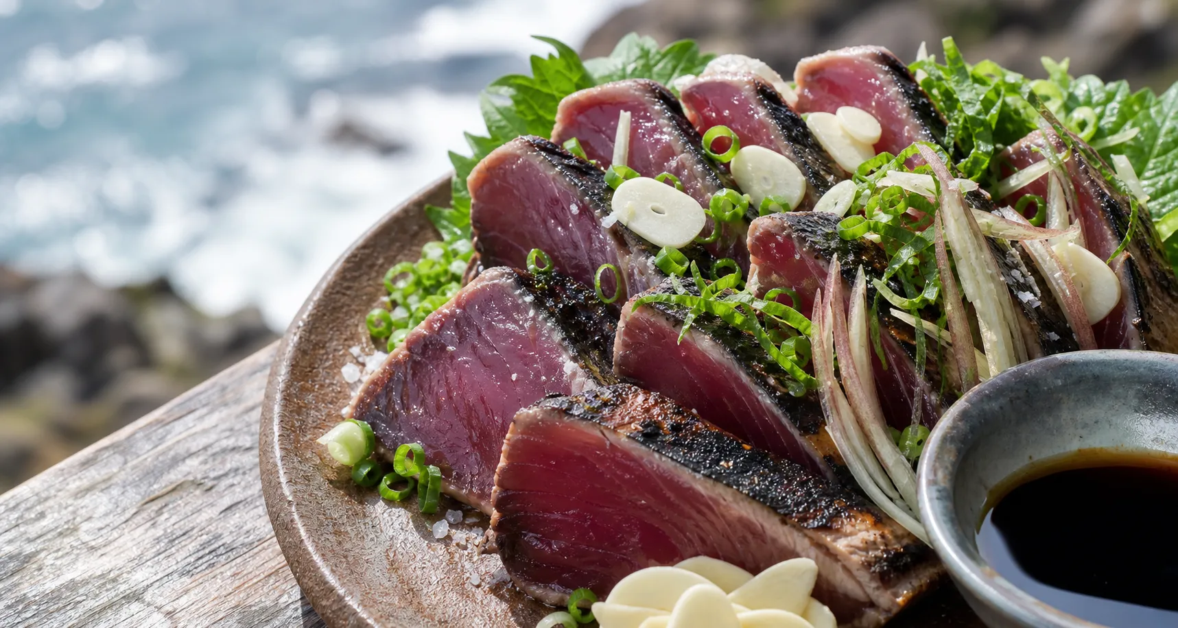 Katsuo no Tataki (カツオの藁焼き)