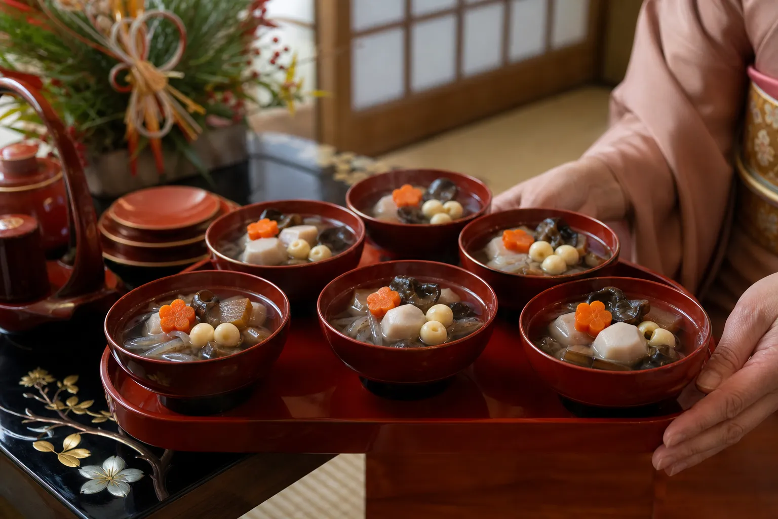 Kozuyu served in a typical setting