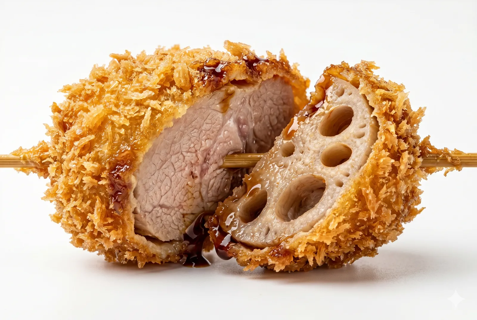 Close-up of Kushikatsu