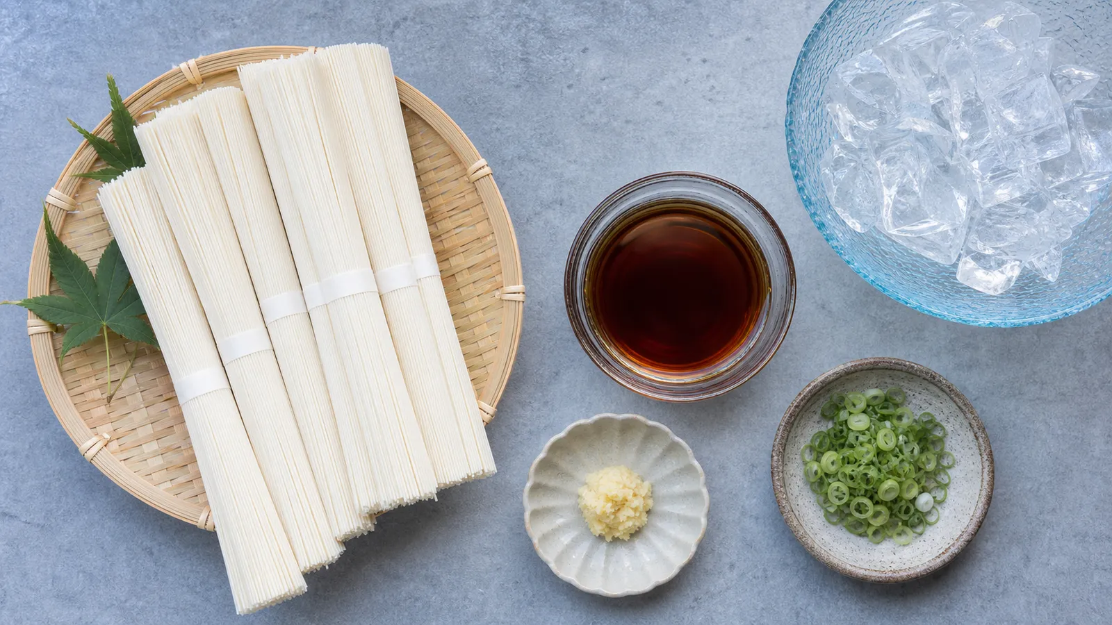 The ingredients and hand-stretching of Miwa somen