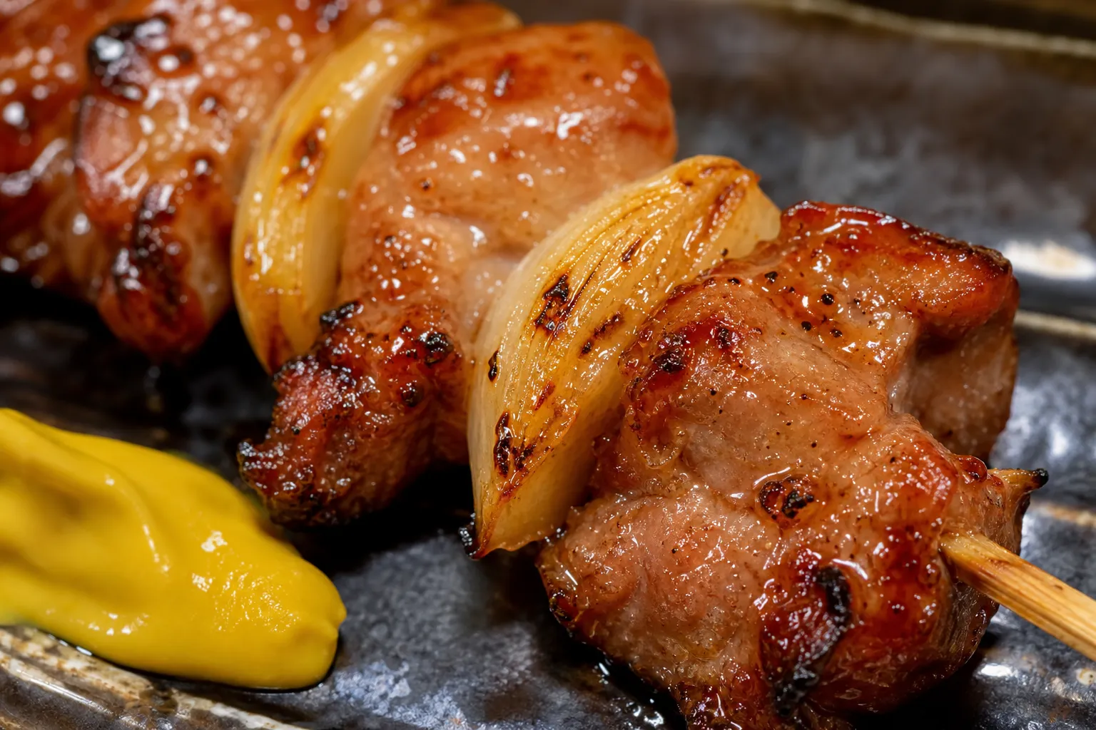 Close-up of Muroran Yakitori