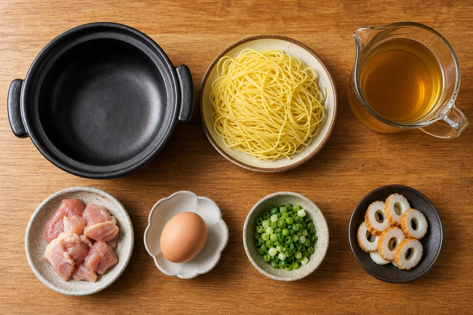 The ingredients and making of Nabeyaki Ramen