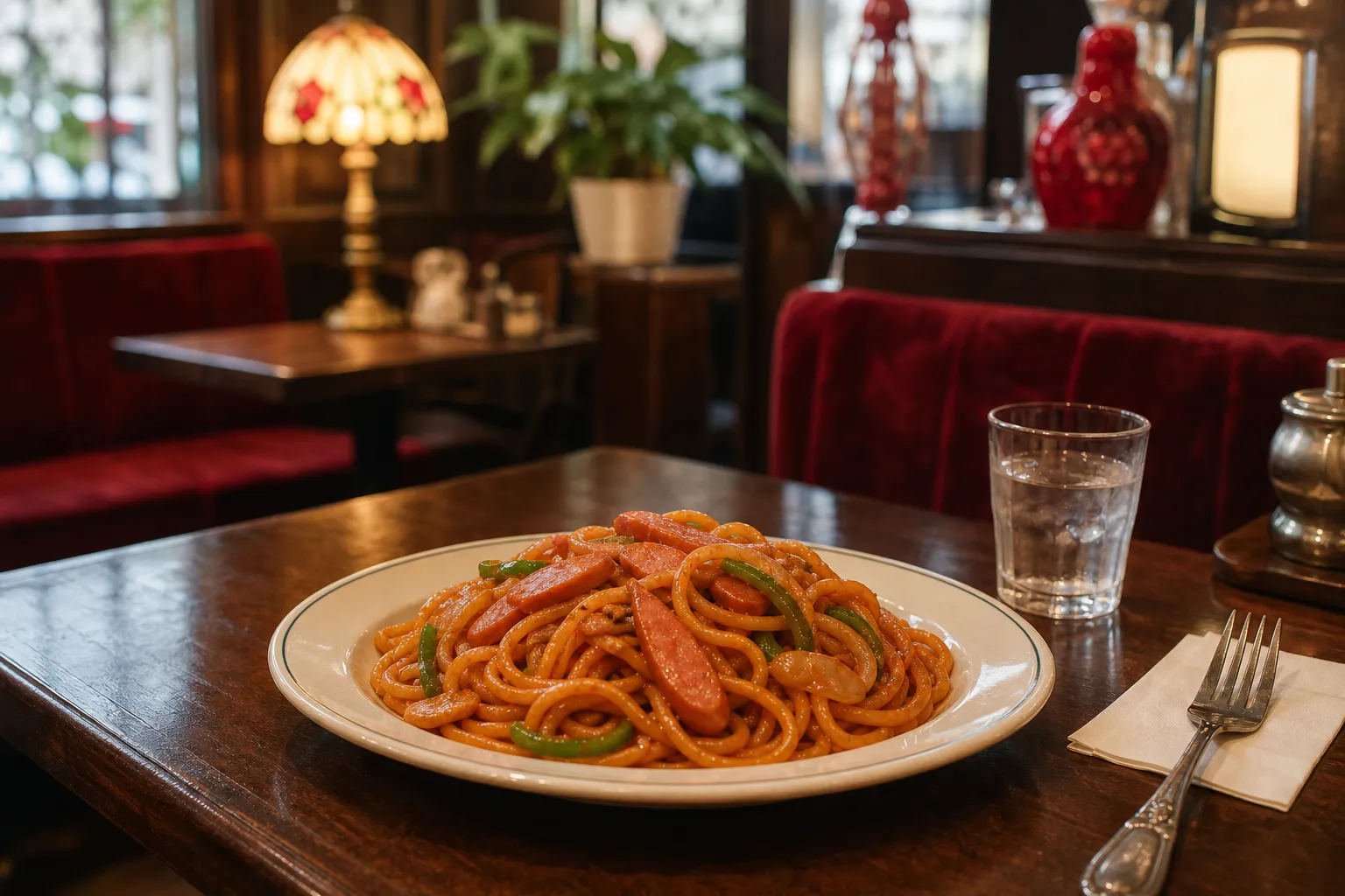 Napolitan served in a typical setting