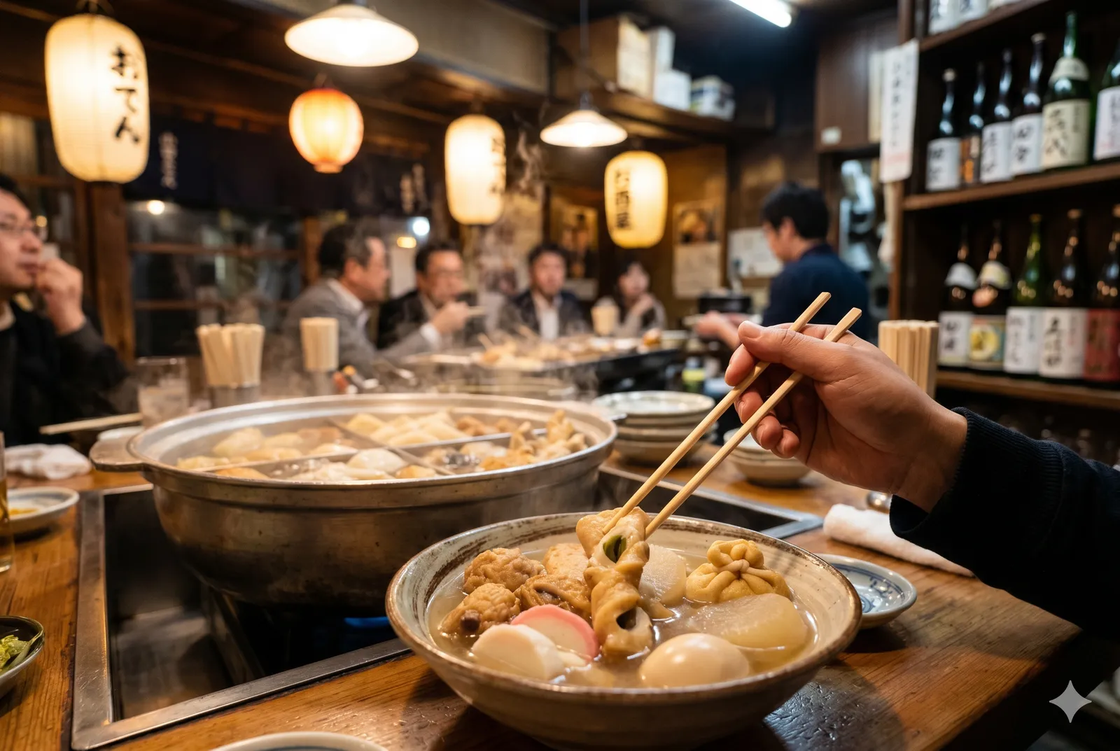 Odawara Oden served in a typical setting