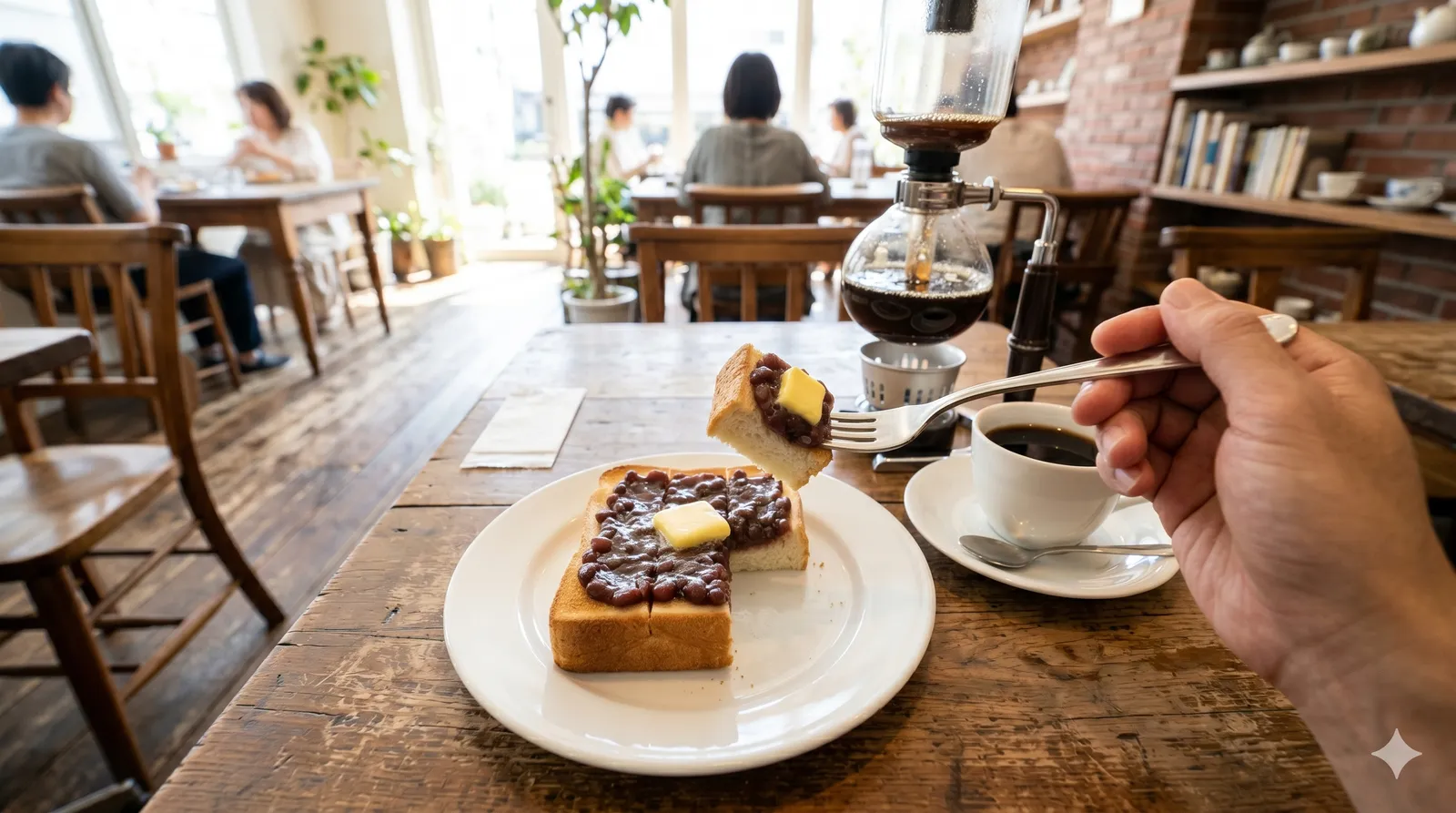 Ogura Toast served in a typical setting