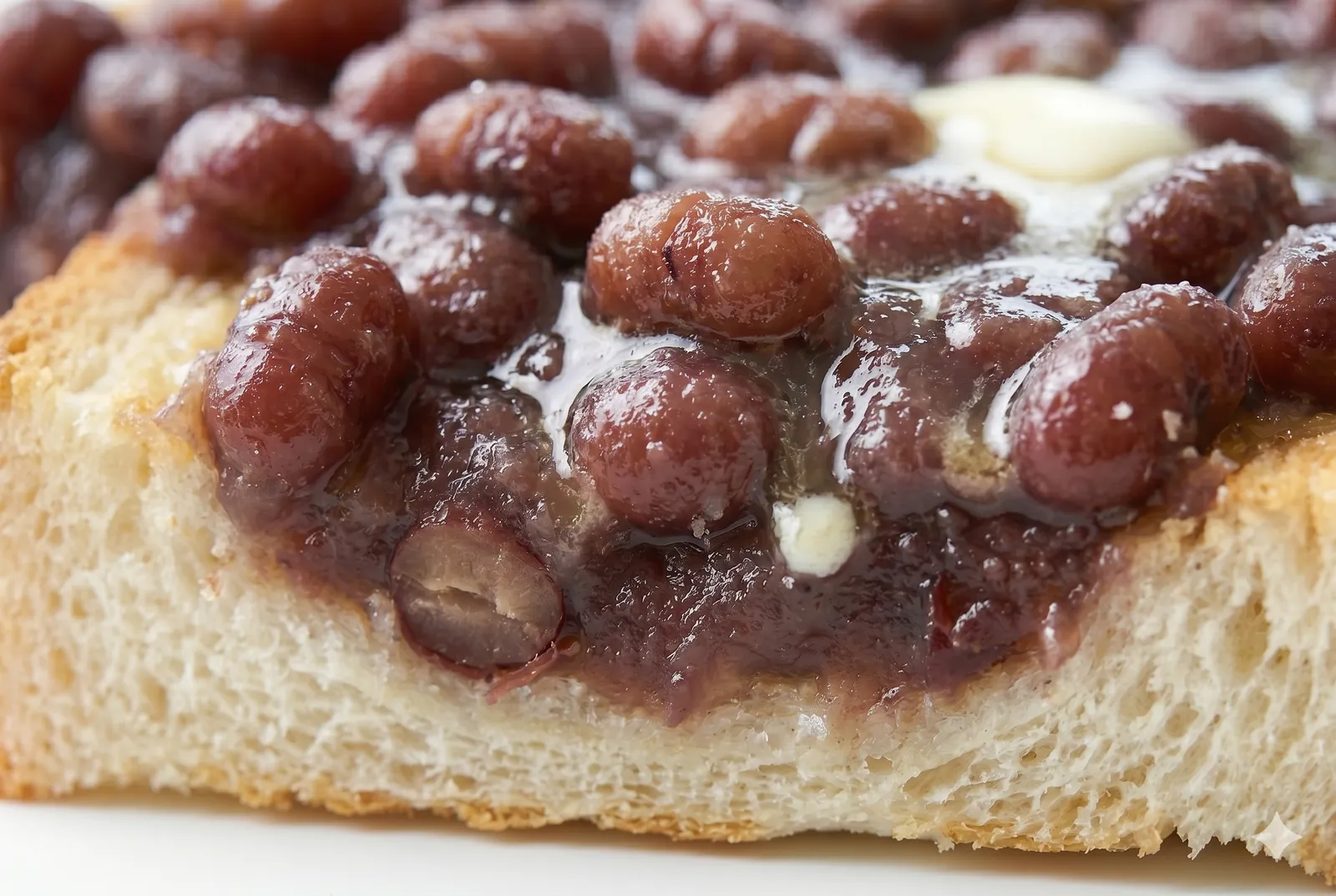 Close-up of Ogura Toast
