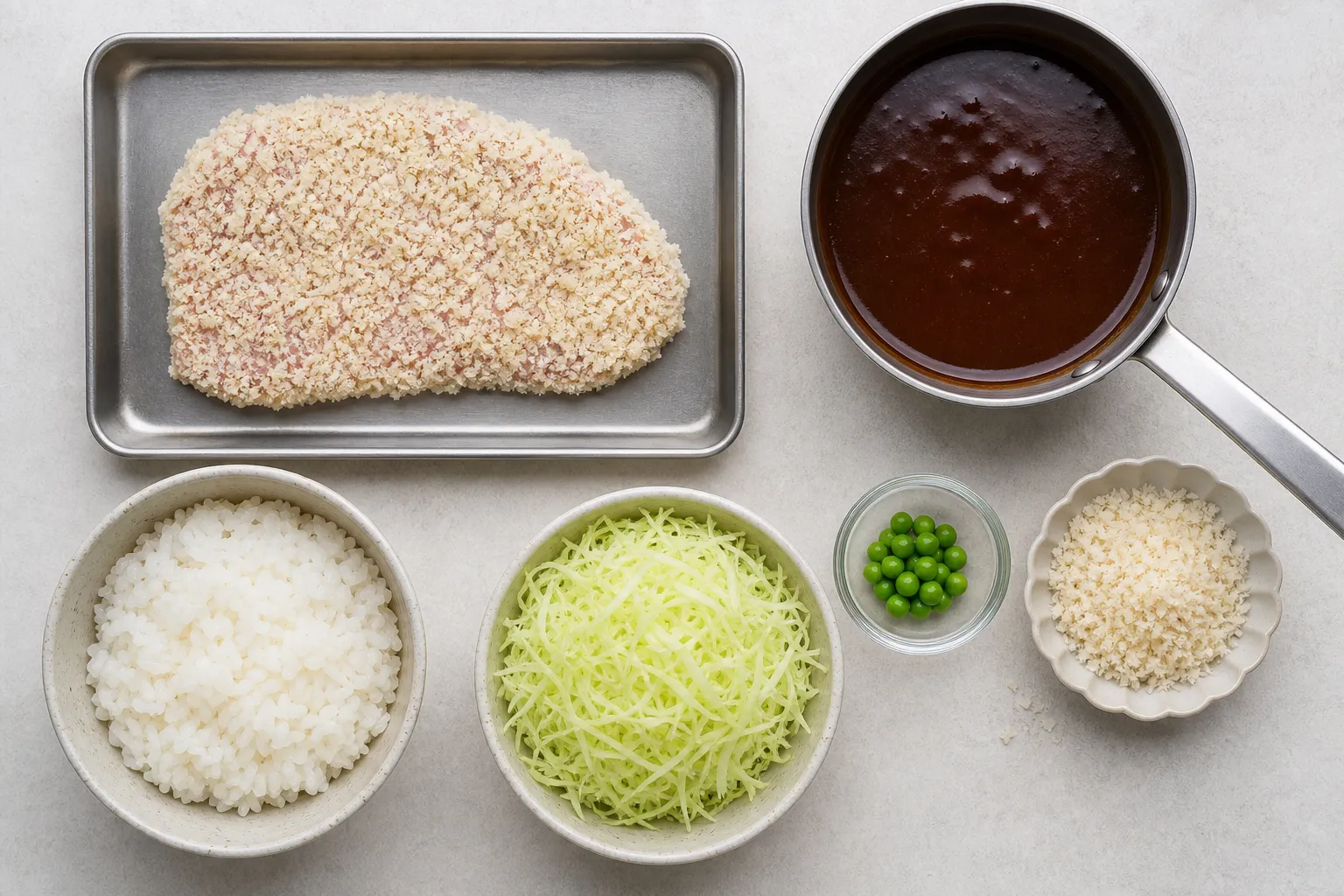 The cutlet, demi-glace and ingredients behind Okayama demi-katsudon