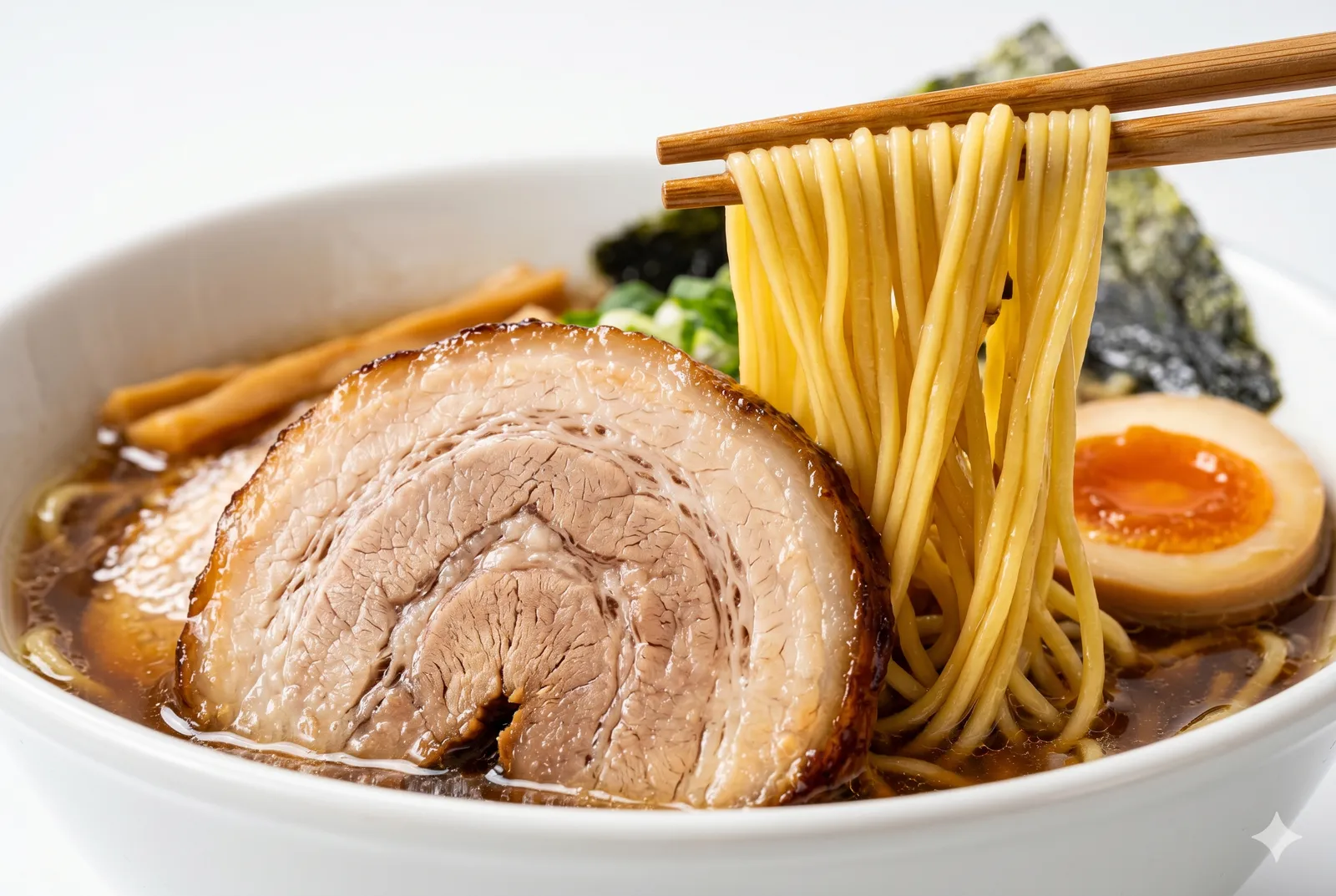 Close-up of Ramen