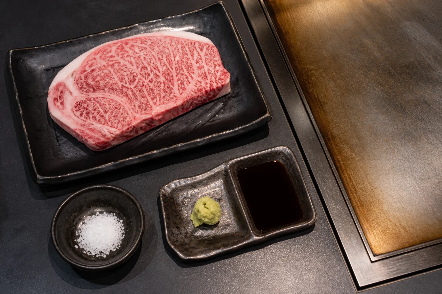 The preparation and serving of Saga beef