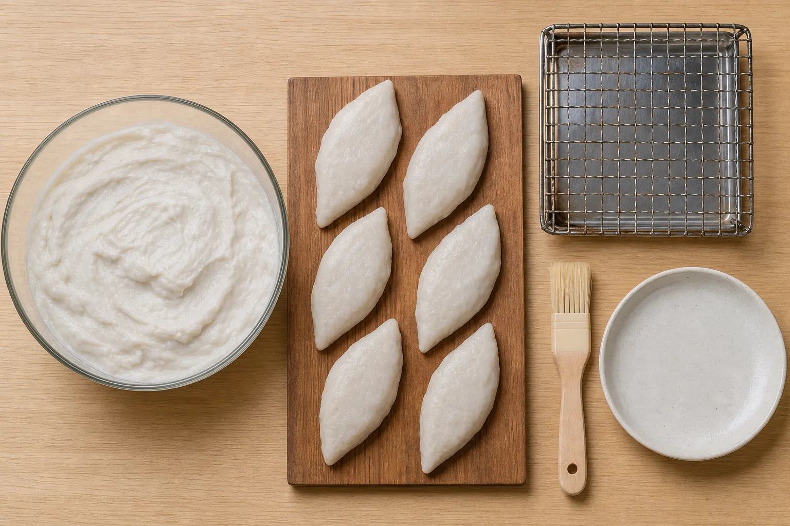 The ingredients and making of Sasakamaboko