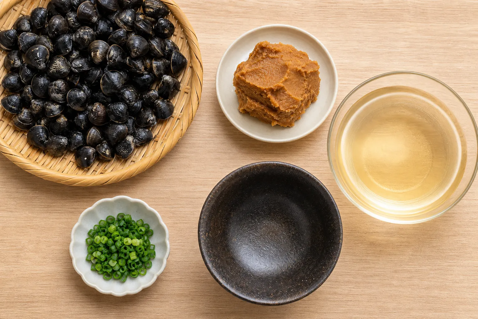 The ingredients and making of Shijimi Soup