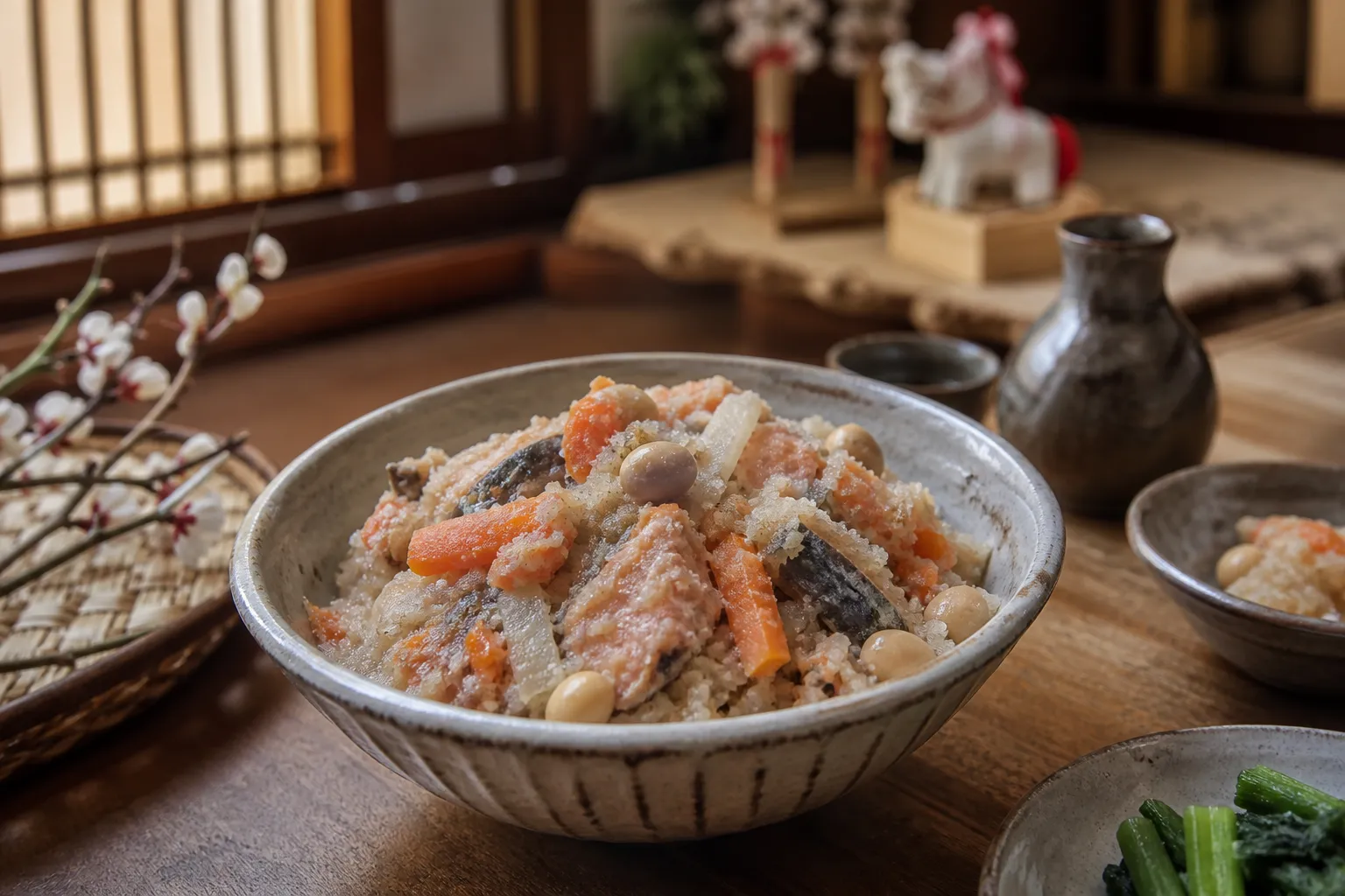 Shimotsukare served in a typical setting