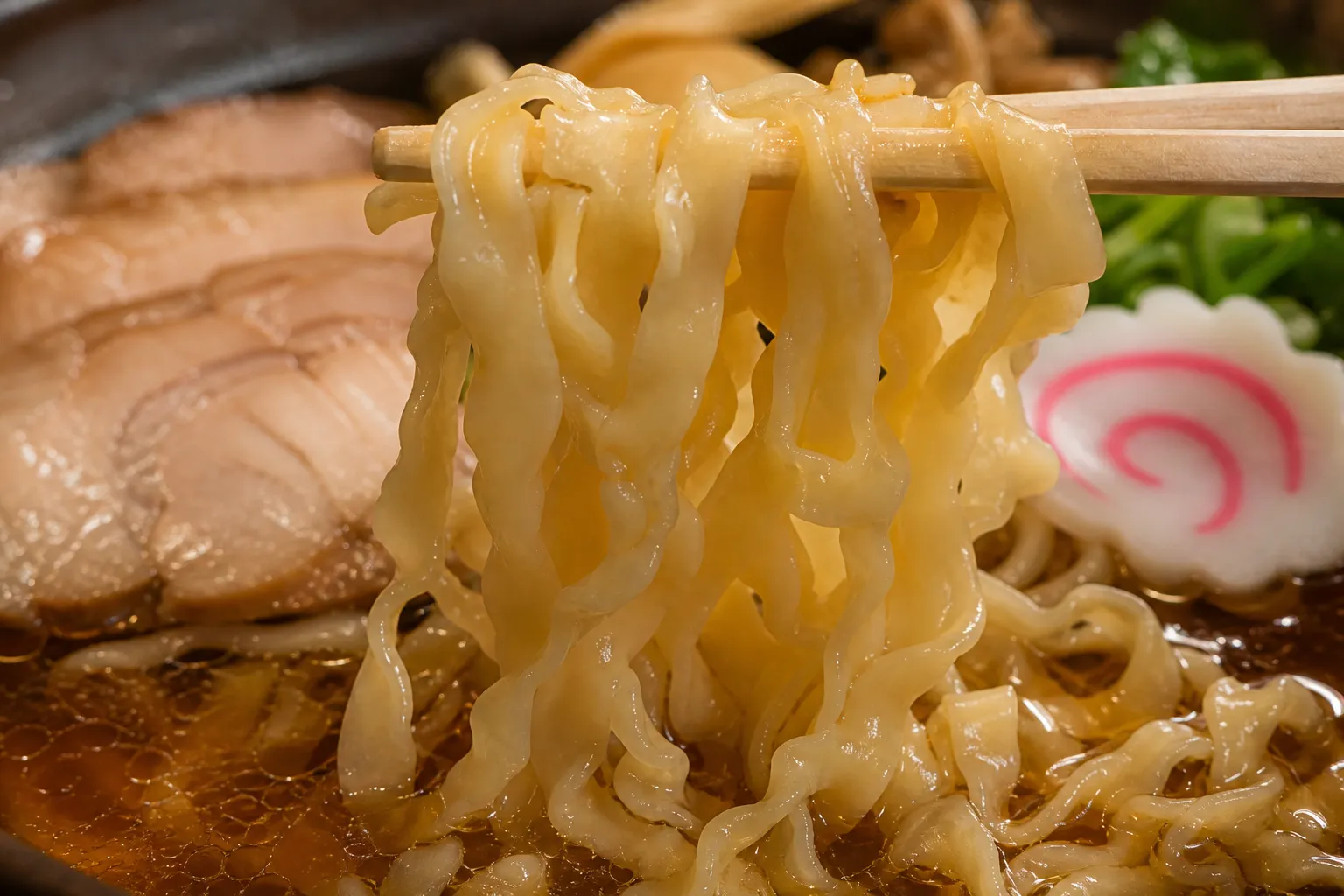 Close-up of Shirakawa Ramen