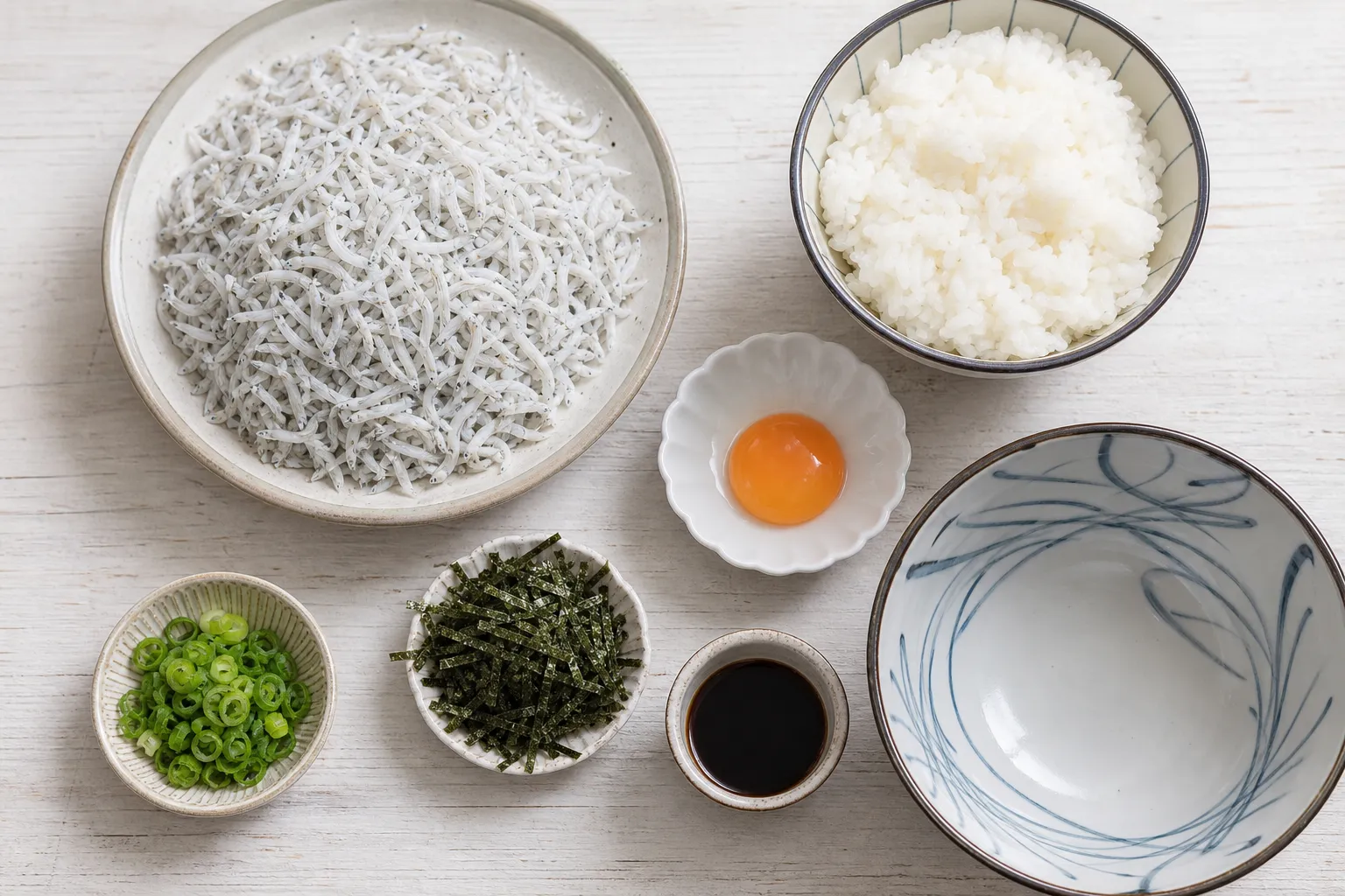 The ingredients and making of Shirasu Don