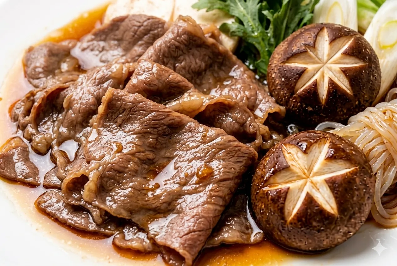 Close-up of Sukiyaki
