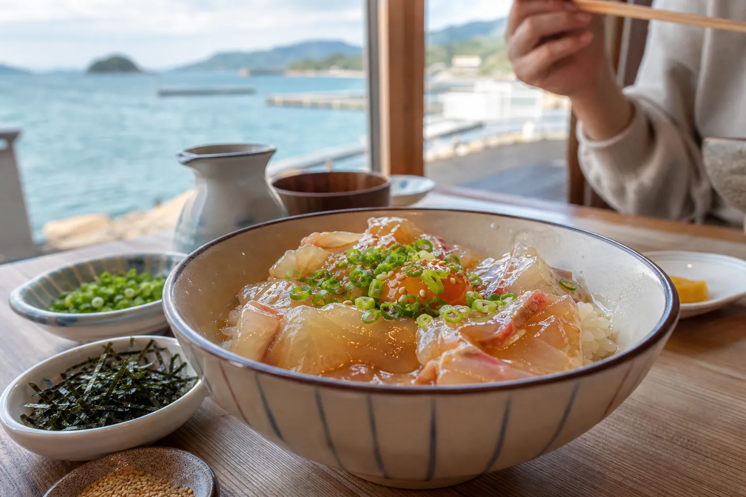 Uwajima Taimeshi served in a typical setting