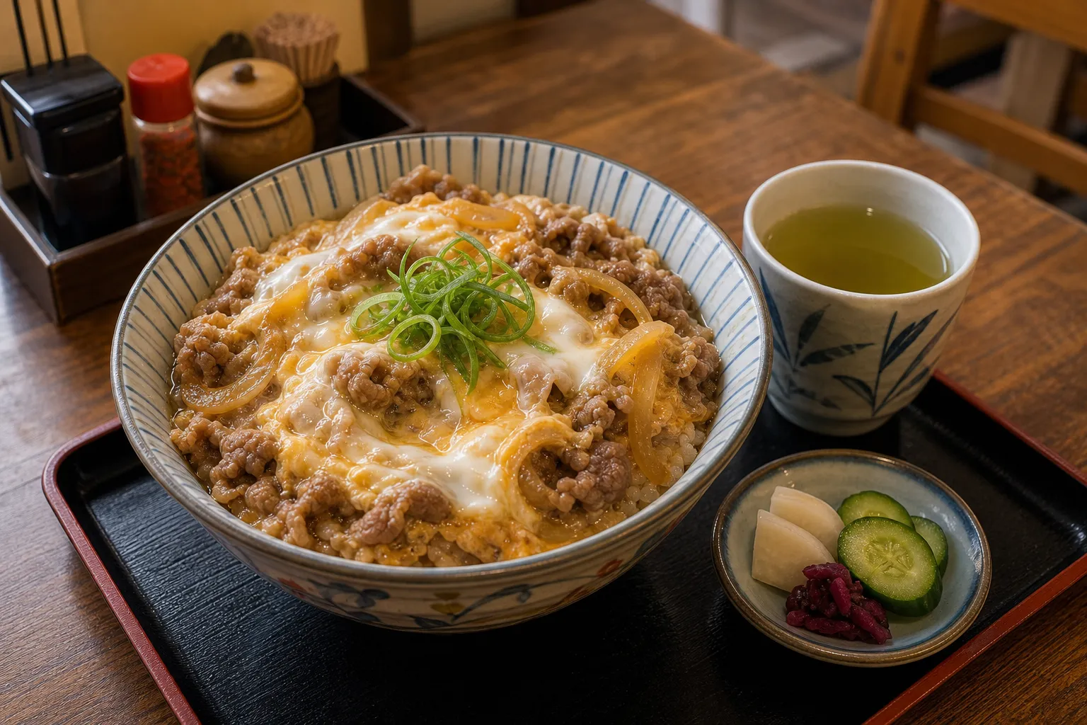 Tanindon served in a typical setting