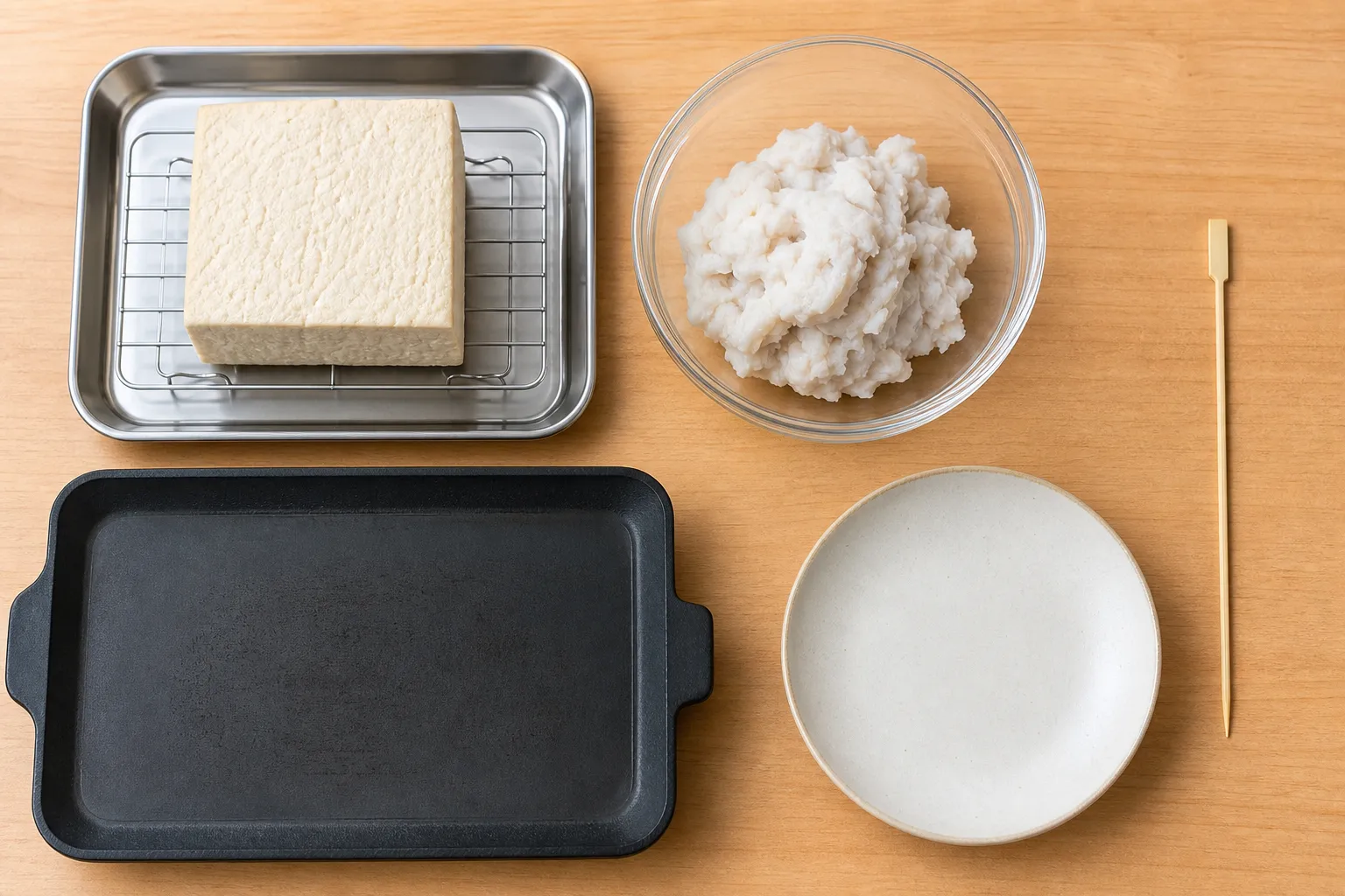 The ingredients and making of Tofu Chikuwa