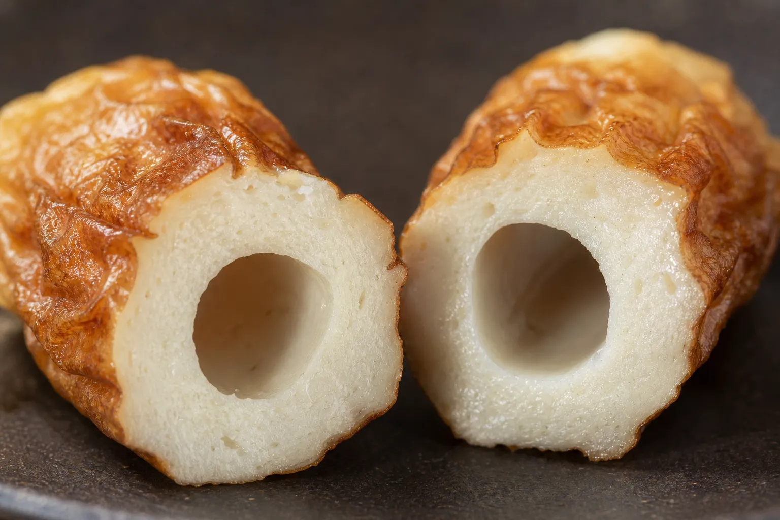 Close-up of Tofu Chikuwa